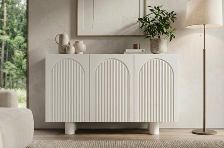 RITA White Chest 135CM with Arches