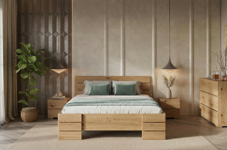 SANDEMO High Oak Bed