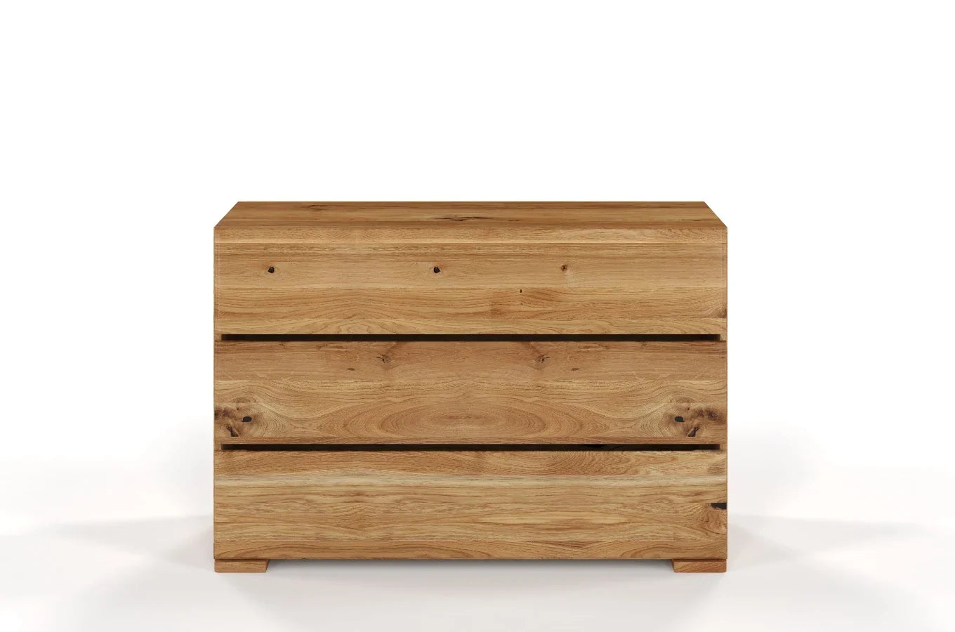 SANDEMO Oak 3 Drawer Chest 120CM