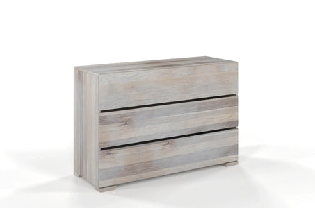 SANDEMO Oak 3 Drawer Chest 120CM