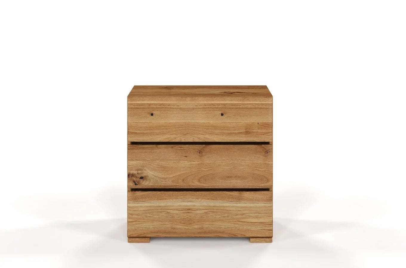 SANDEMO Oak 3 Drawer Chest 80CM