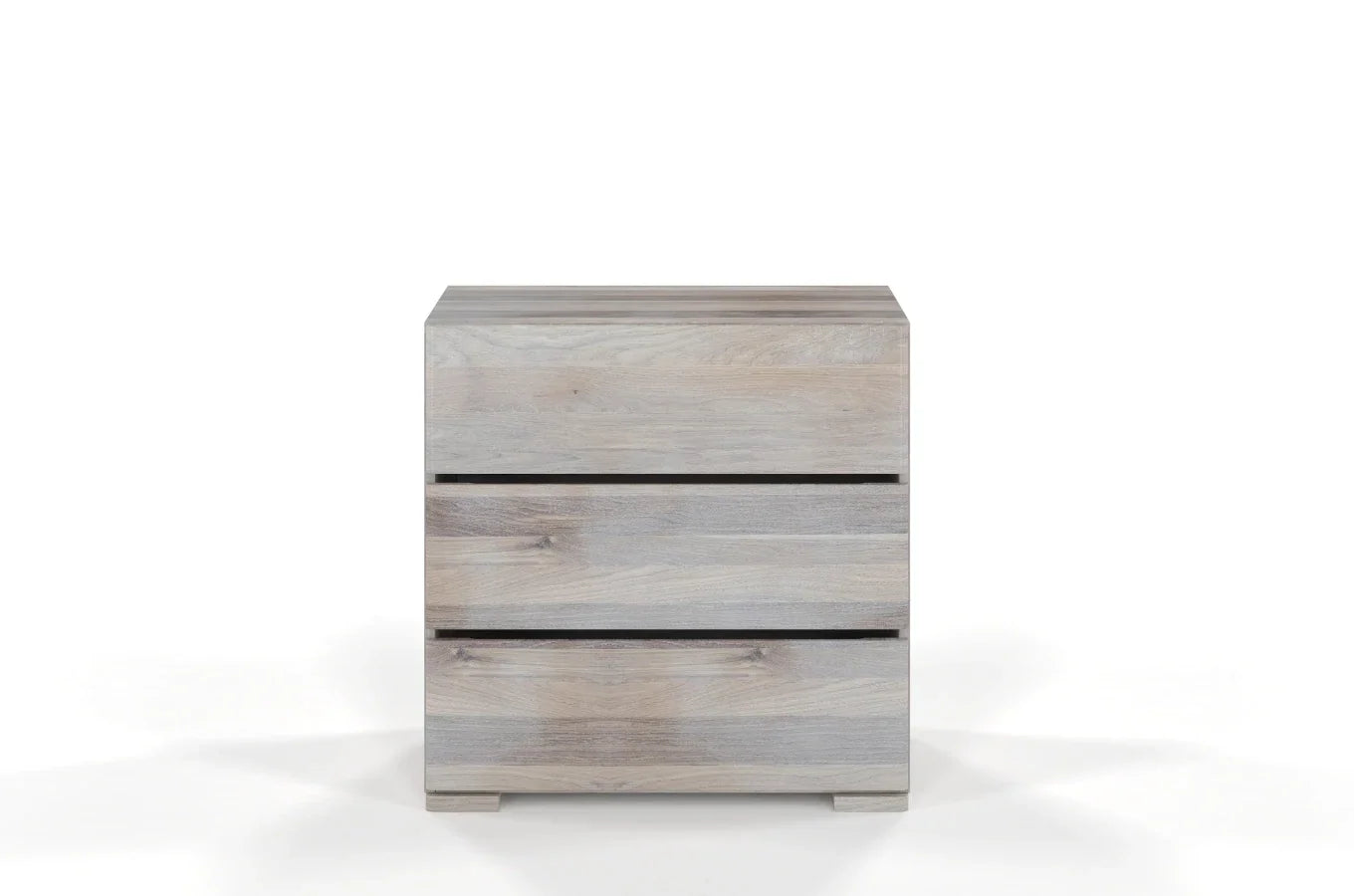 SANDEMO Oak 3 Drawer Chest 80CM