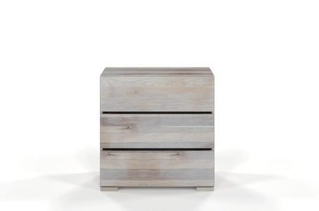 SANDEMO Oak 3 Drawer Chest 80CM