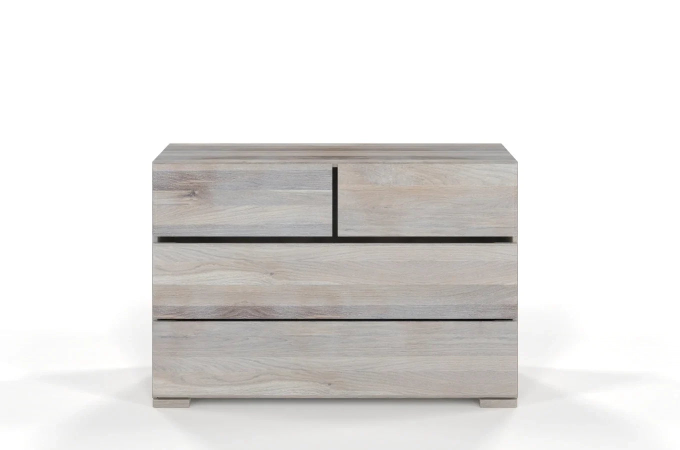 SANDEMO Oak 4 Drawer Chest 120CM (2+2)