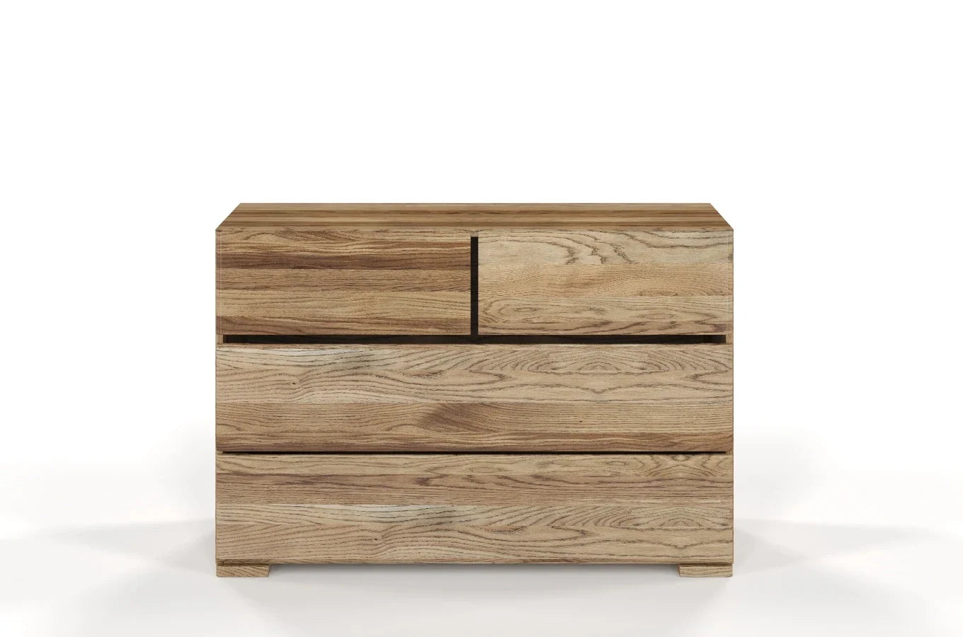 SANDEMO Oak 4 Drawer Chest 120CM (2+2)