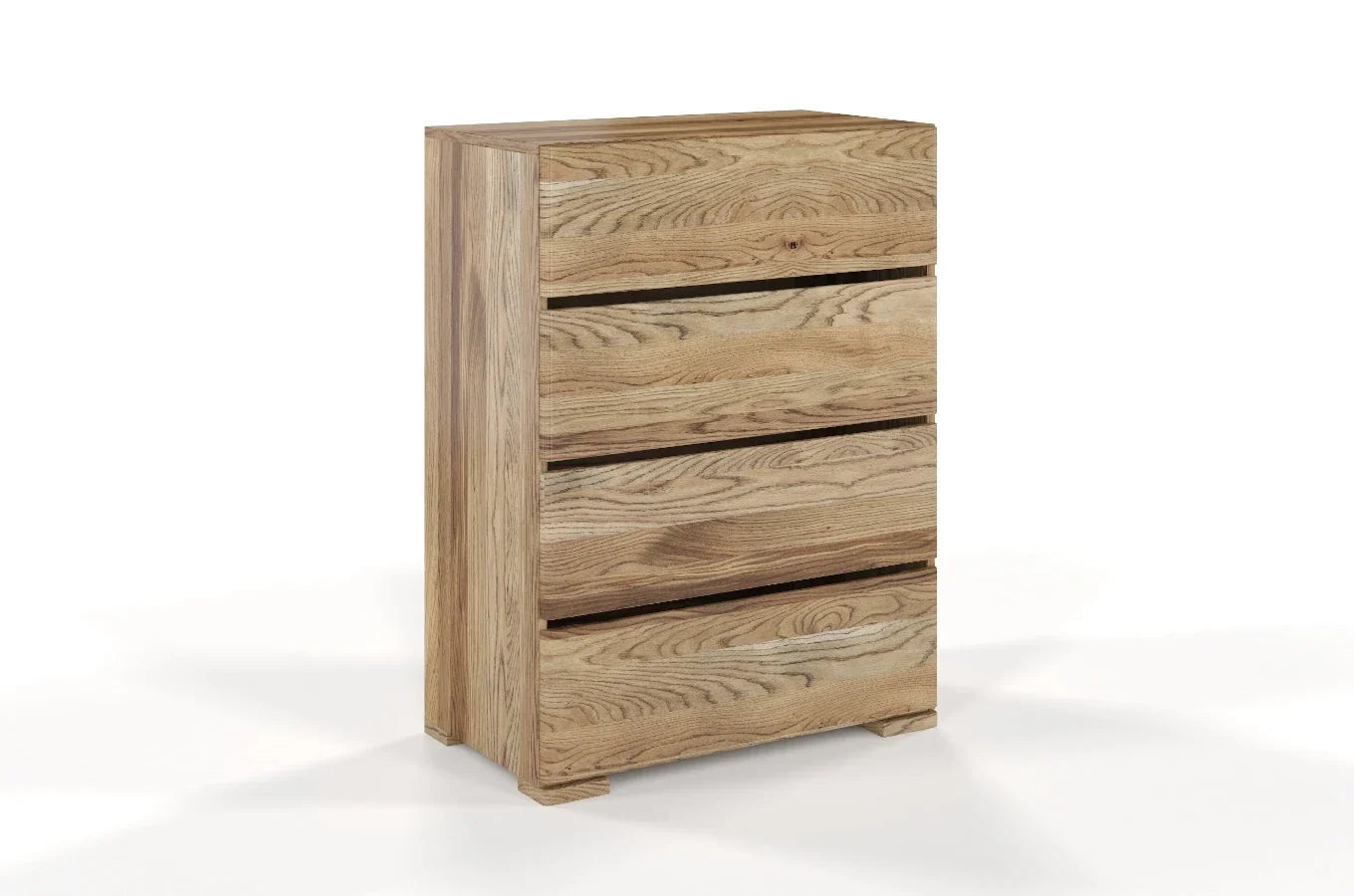 SANDEMO Oak 4 Drawer Chest 80CM