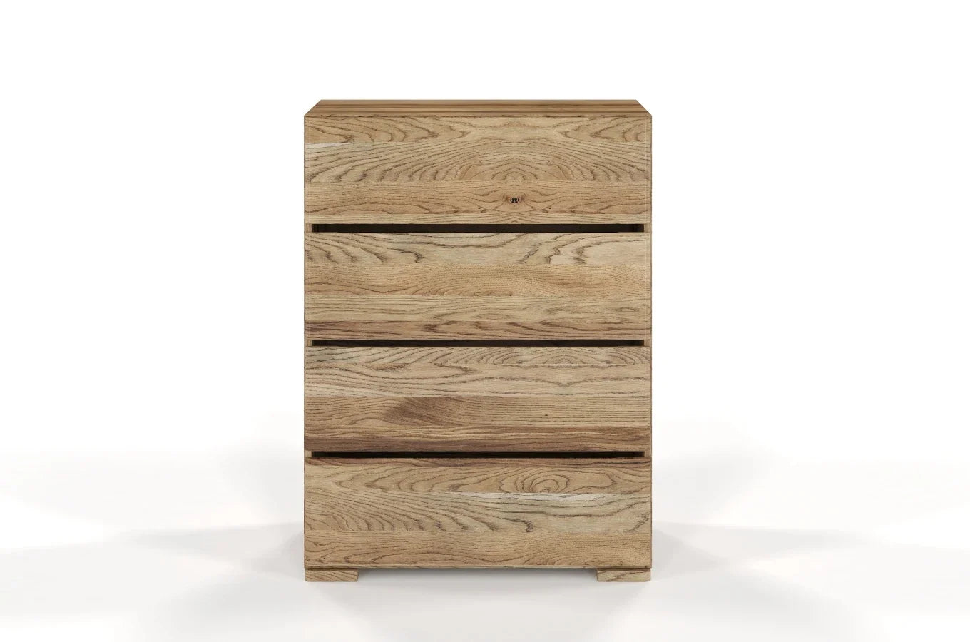 SANDEMO Oak 4 Drawer Chest 80CM
