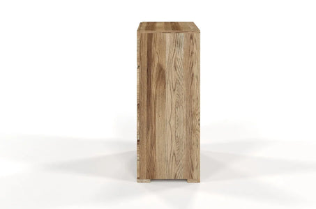 SANDEMO Oak 4 Drawer Chest 80CM
