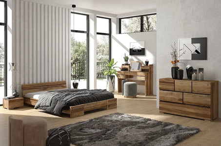 SANDEMO Oak Bed