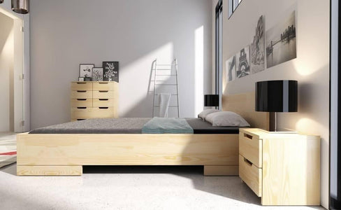 SPECTRUM Pine Maxi 220CM Long Bed with Storage