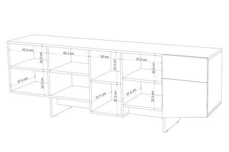 WING Grey Chest 200CM