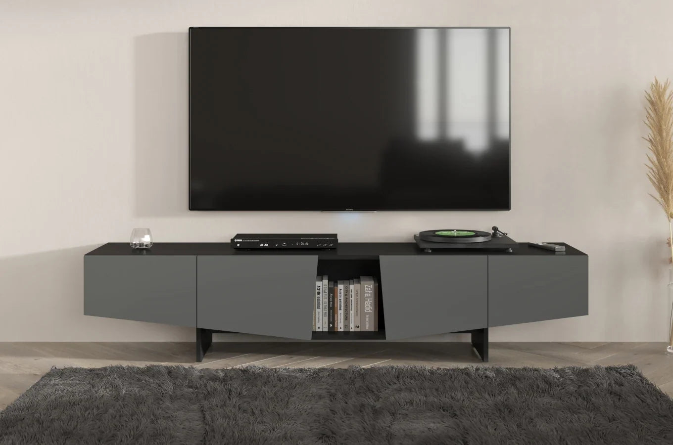 WING Grey TV Unit 200CM