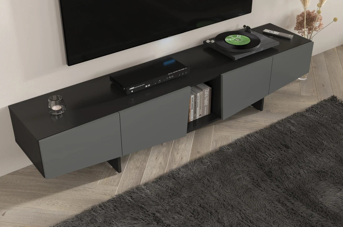 WING Grey TV Unit 200CM