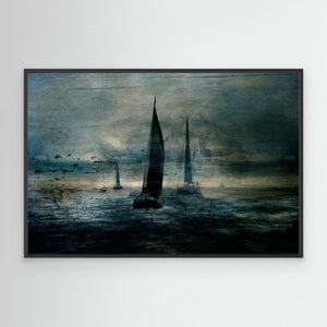 Sailing boats in the bay by Natalia