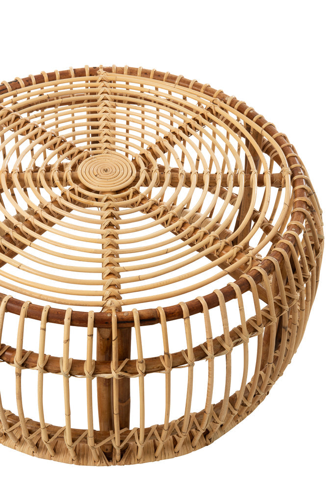 Ana Round Rattan Coffee Table 85 CM