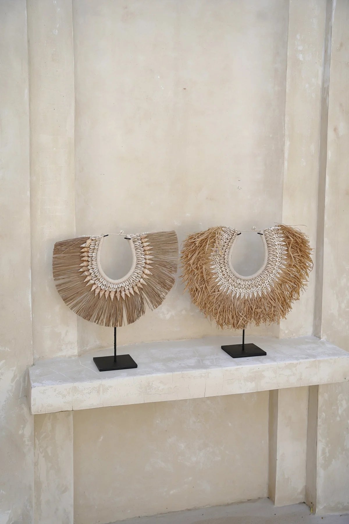 Raffia Shell Stand