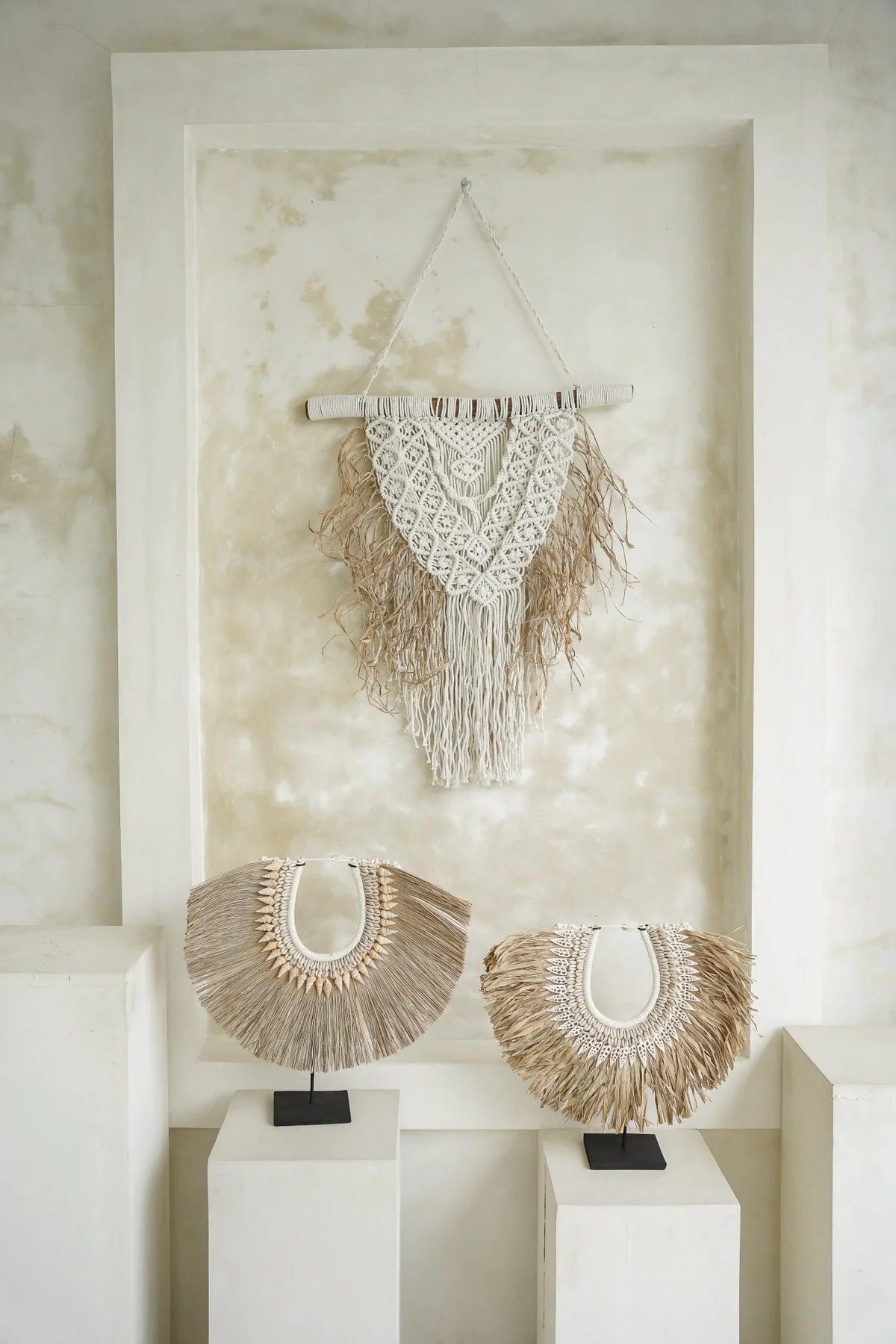 Raffia Shell Stand