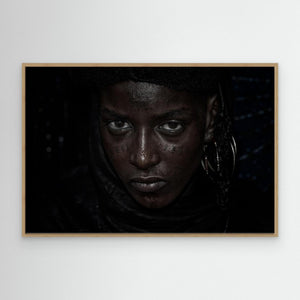 Girl watching the gerewol festival-III - Niger by Joxe Inazio Kuesta Garmendia