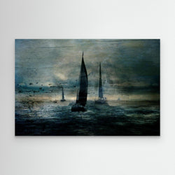 Sailing boats in the bay by Natalia