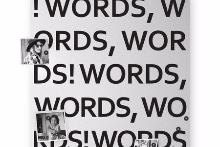 WORDS Magnetic Board, dESIGNoBJECT- D40Studio