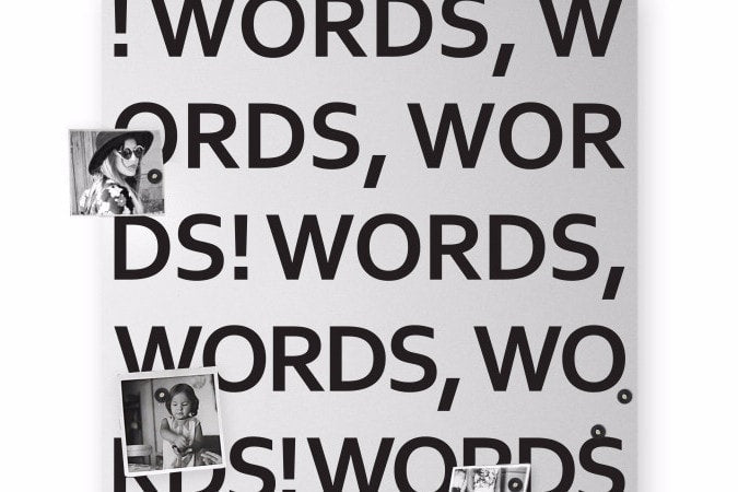 WORDS Magnetic Board, dESIGNoBJECT- D40Studio