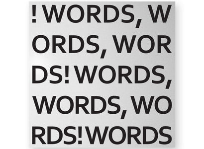 WORDS Magnetic Board, dESIGNoBJECT- D40Studio