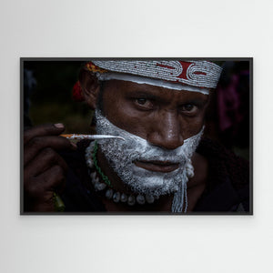Painting for the sing-sing festival in Mt. Hagen-Papua New Guinea by Joxe Inazio Kuesta Garmendia