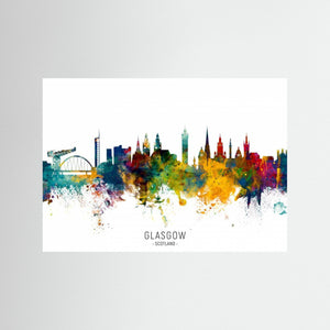 Glasgow Scotland Skyline by Michael Tompsett