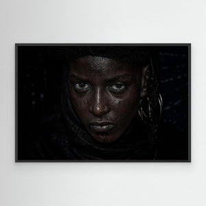 Girl watching the gerewol festival-III - Niger by Joxe Inazio Kuesta Garmendia