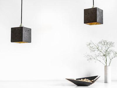 [B1] Pendant Dark Grey Cubic, GANTlights Berlin- D40Studio