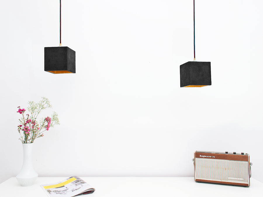 [B1] Pendant Dark Grey Cubic, GANTlights Berlin- D40Studio