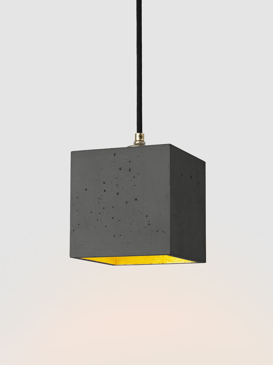 [B1] Pendant Dark Grey Cubic