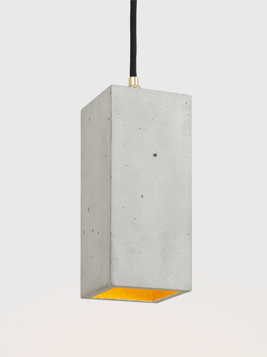 [B2] Pendant Light Grey Rectangular