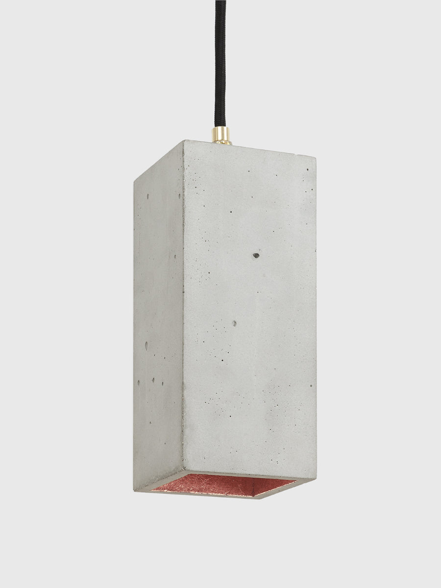 [B2] Pendant Light Grey Rectangular