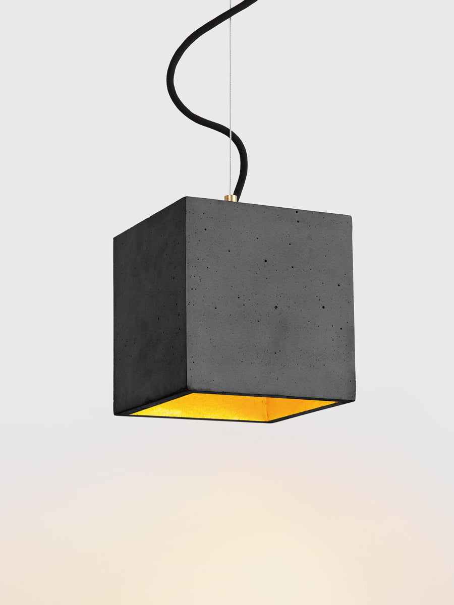 [B5] Pendant Dark Grey Cubic