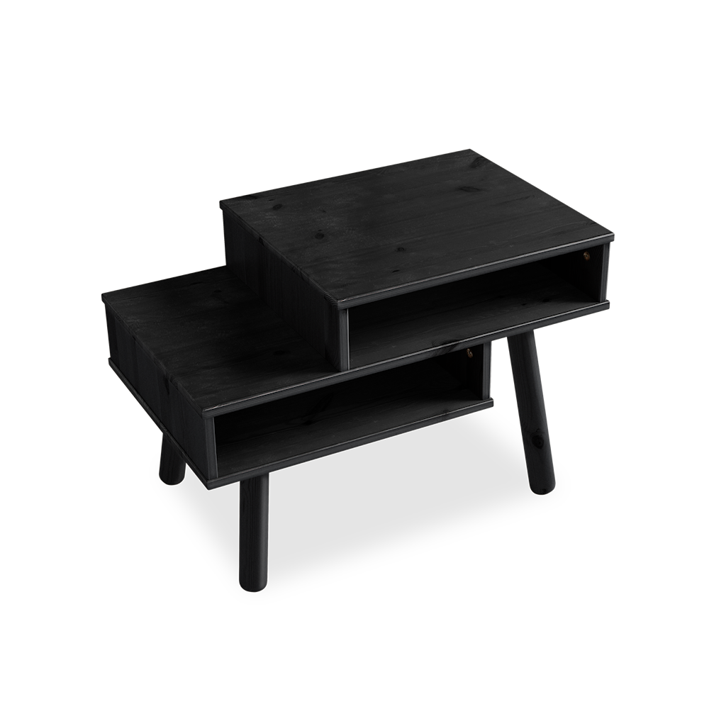 HAKO Black Bedside Table 60CM