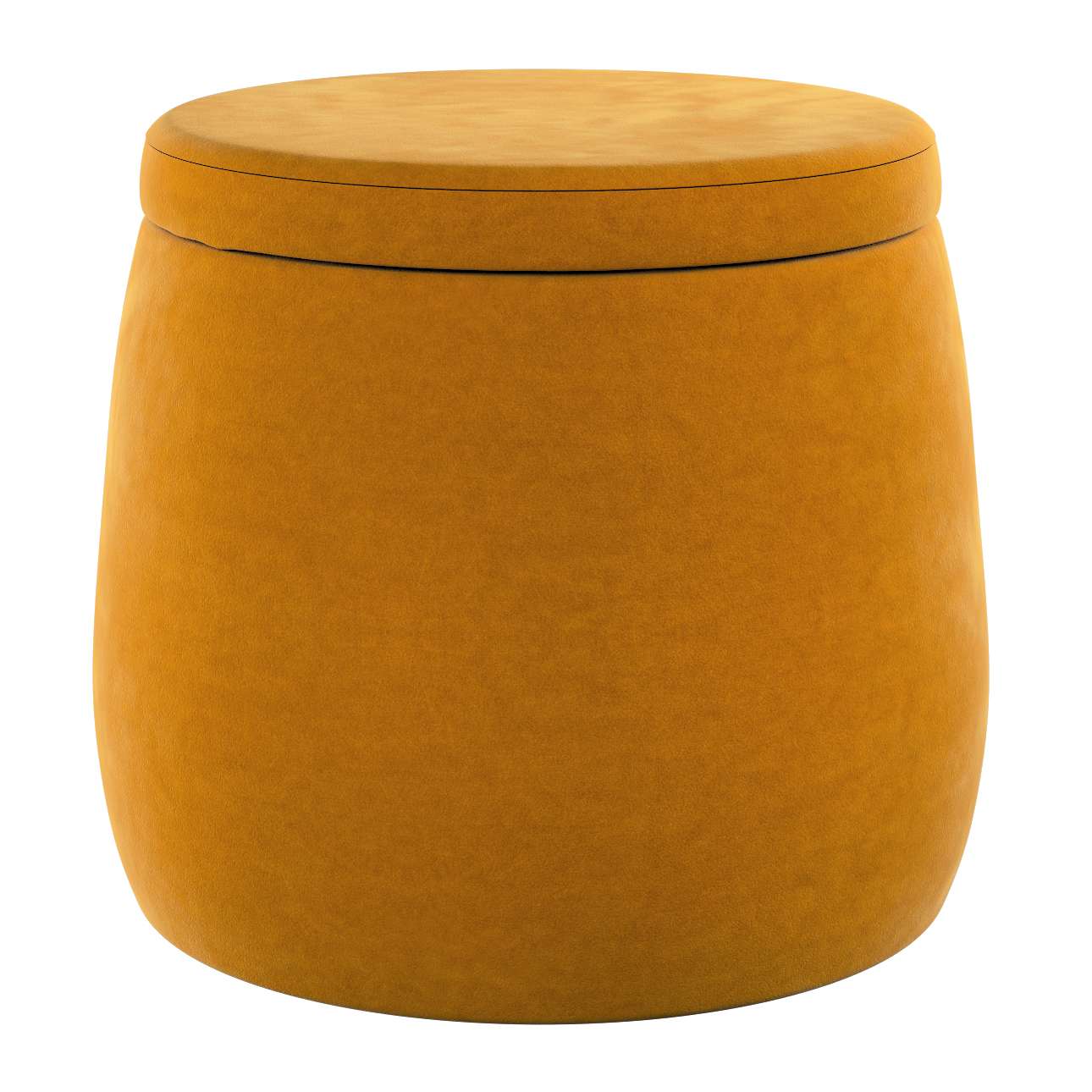 Candy Jar pouf - ø40 - Posh Velvet - mustard