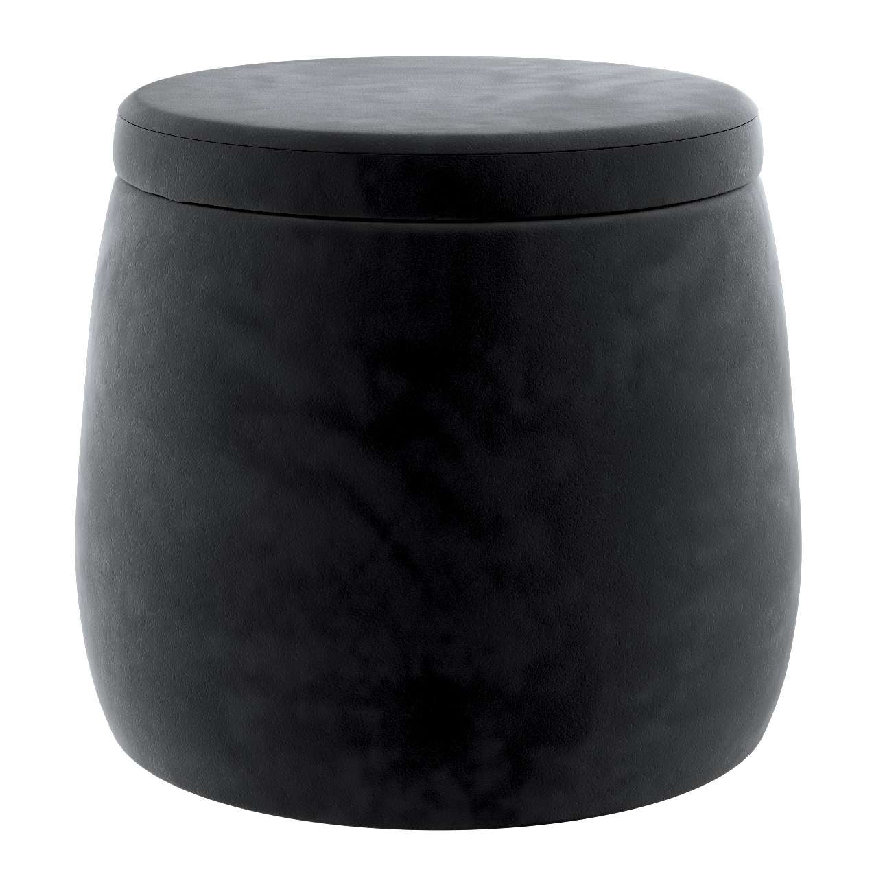 Candy Jar Puff - ø40 - Posh Velvet - schwarz