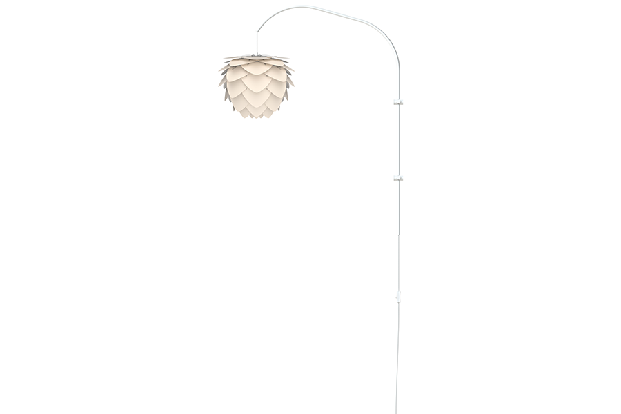 ALUVIA Willow Pearl White Wandleuchte