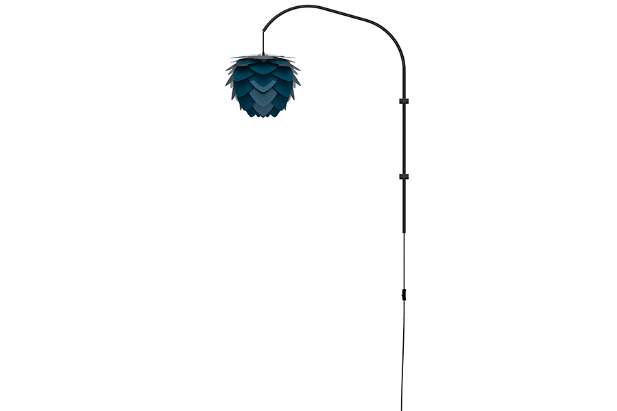 ALUVIA Willow Petrolblaue Wandleuchte