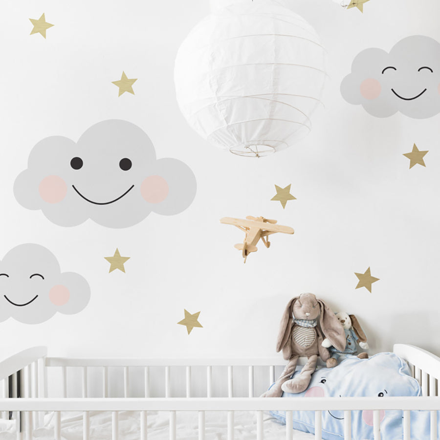 SMILY Clouds Set Wall Sticker