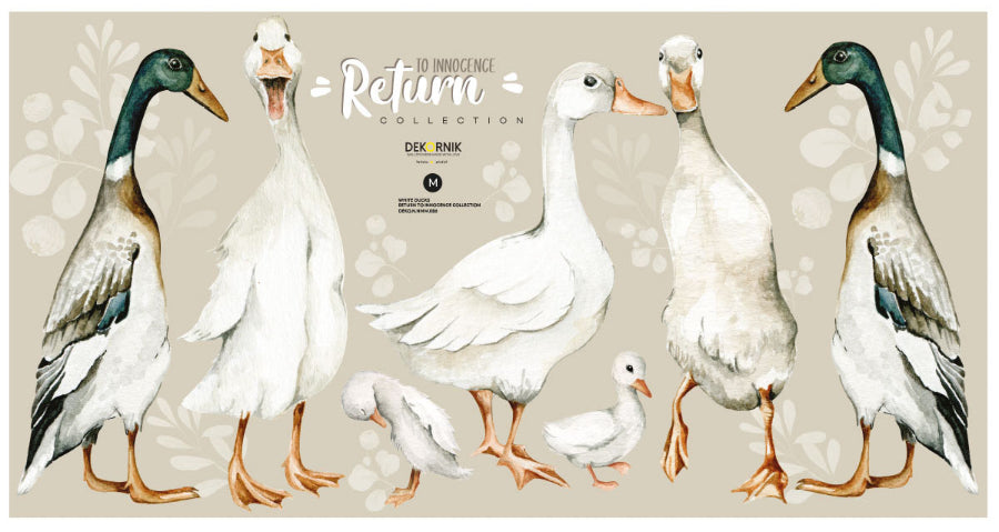 WHITE Ducks / Return to Innocence Wall Sticker