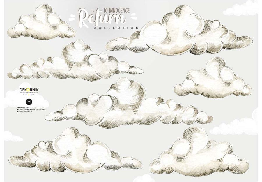 SPRING Clouds Wall Sticker