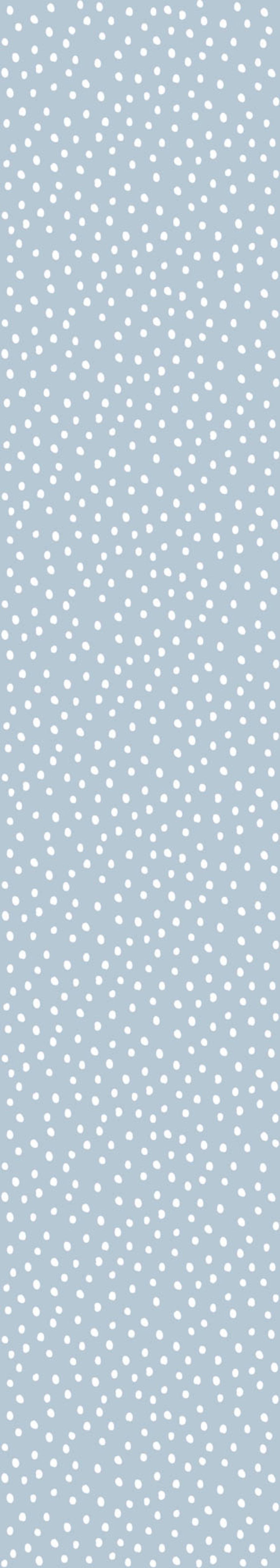 Irregular Dots on Light Blue Wallpaper 50x280CM