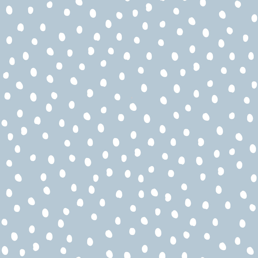 Irregular Dots on Light Blue Wallpaper 50x280CM