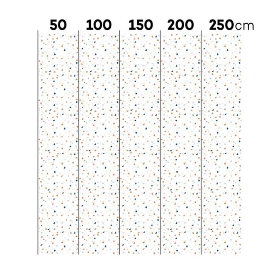 Tapete Terazzo Weiß 50x280CM 