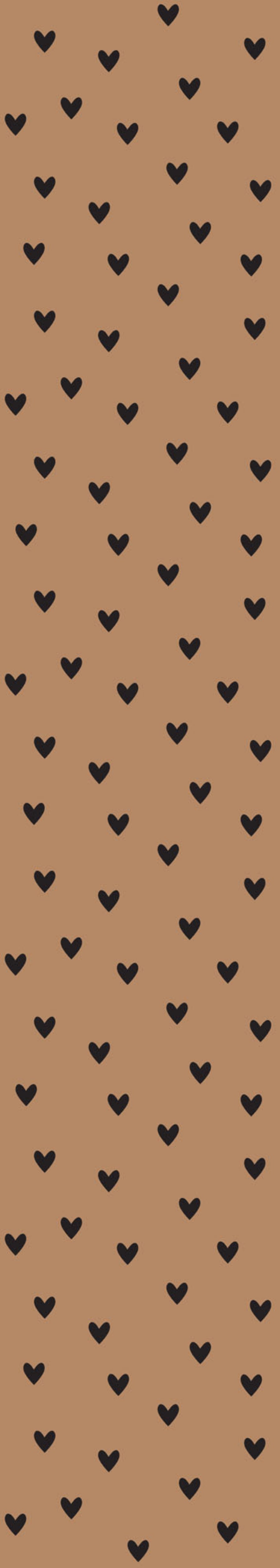 Black Hearts On Cinnamon Wallpaper 50x280CM