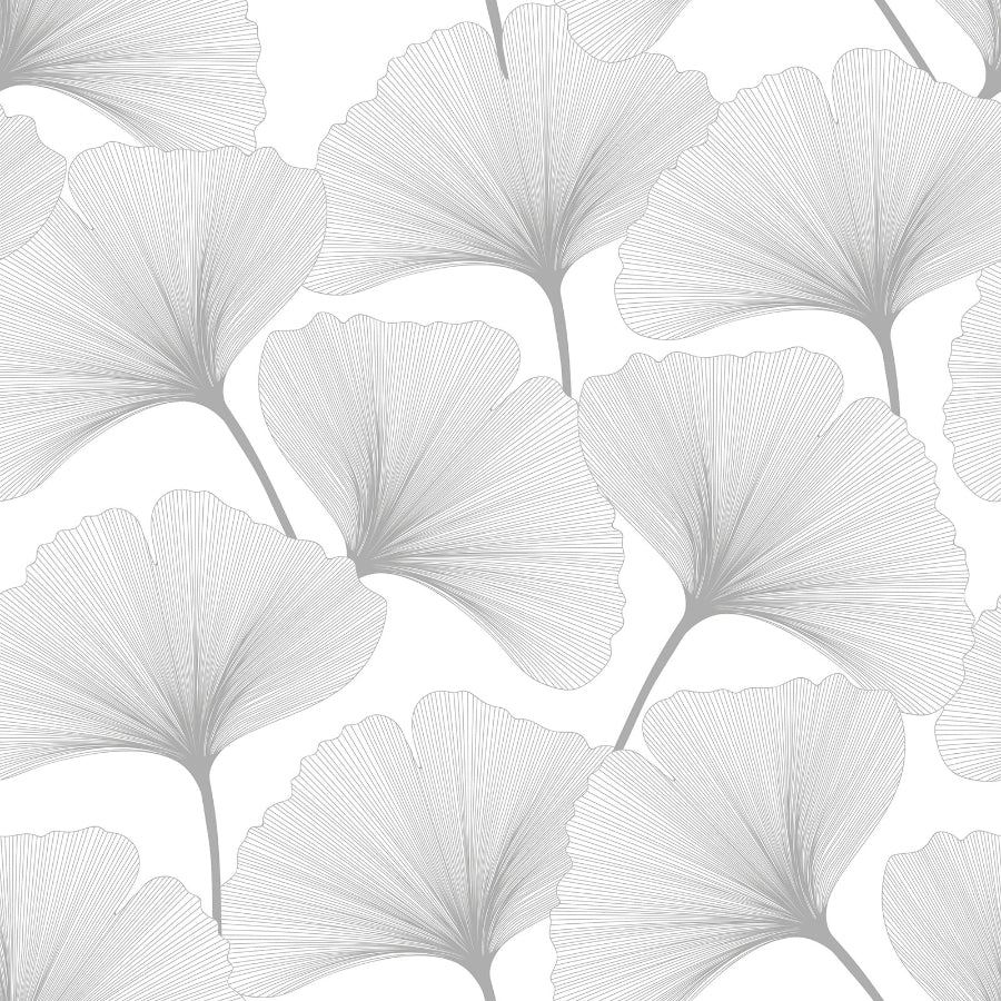 GINGKO Black & White Wallpaper 100x280CM