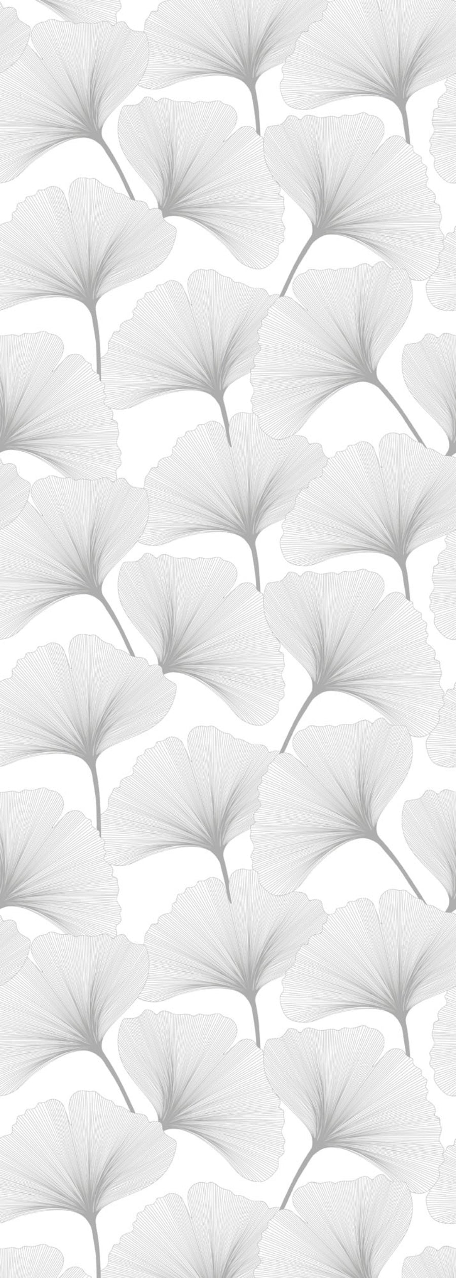 GINGKO Black & White Wallpaper 100x280CM