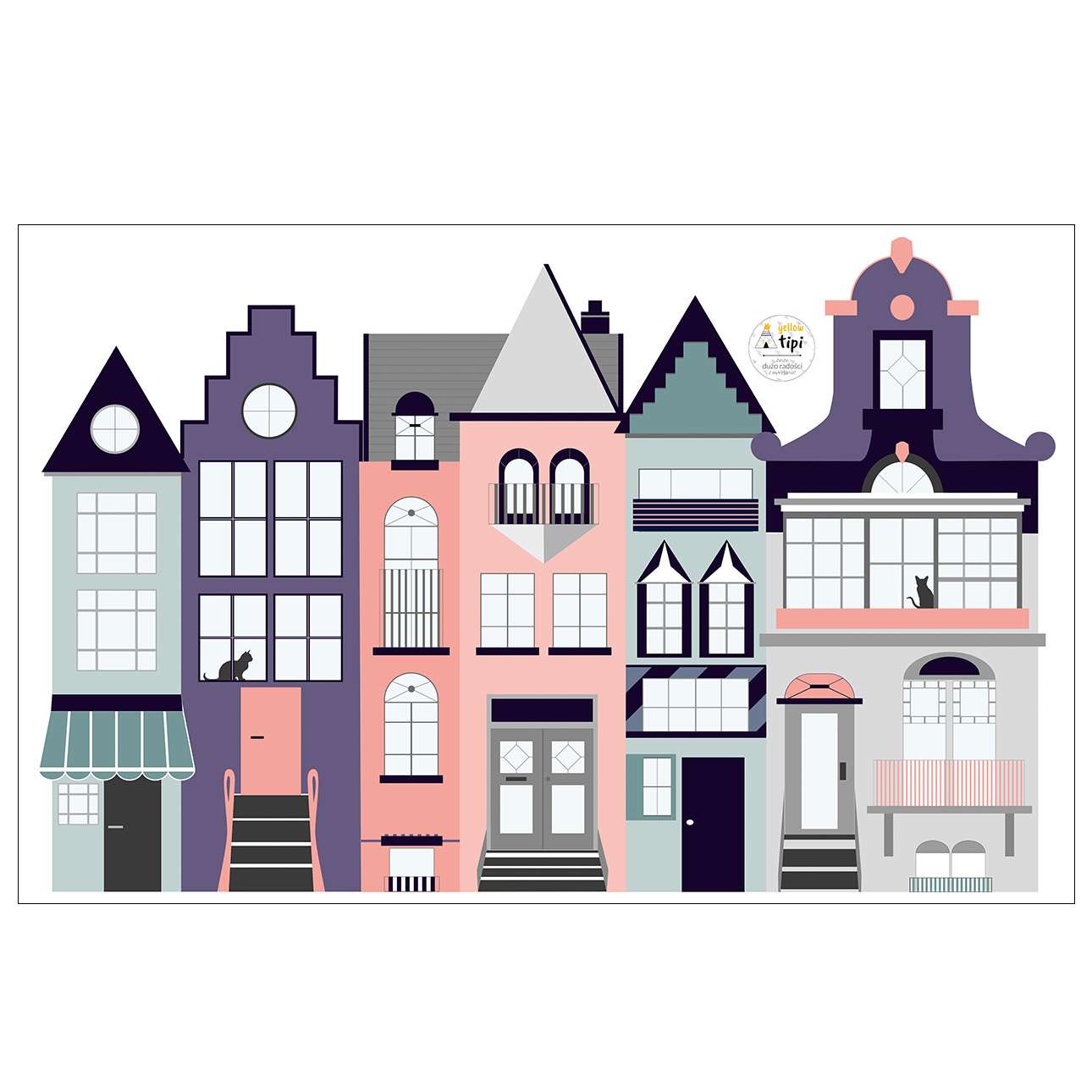 Houses I Sticker